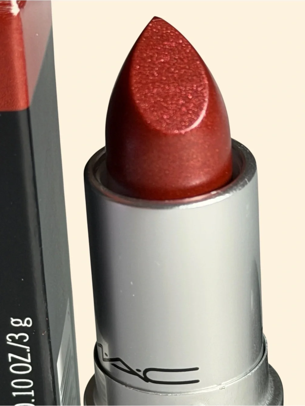 MAC Cosmetics Frost Brick Red Lipstick - Fresh Moroccan BNIB